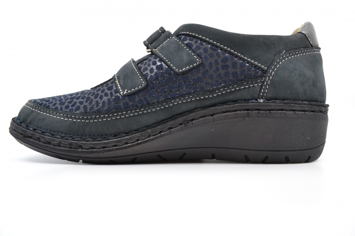 GRÜNLAND SC5565 RYSA Scarpa Donna Mocassino Zeppetta In Vera Pelle - Comoda E Morbida, Colore Nero
