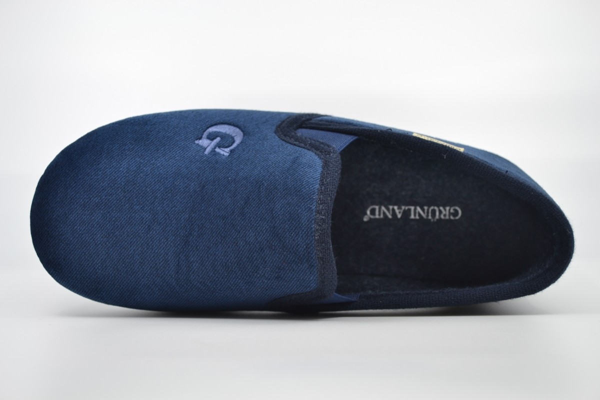Pantofola feltro blu - BioNatura