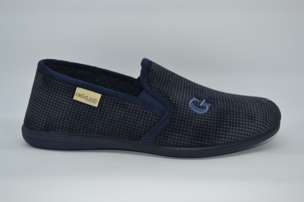 Papillon Pantofola Punta Chiusa Blu | Pantofola Punta Chiusa Uomo Pelle